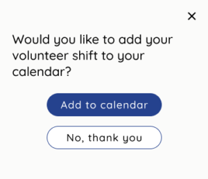 Pop up calendar